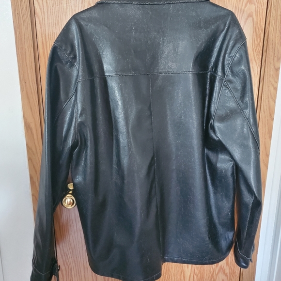 Leather blazer jacket - Picture 3 of 3